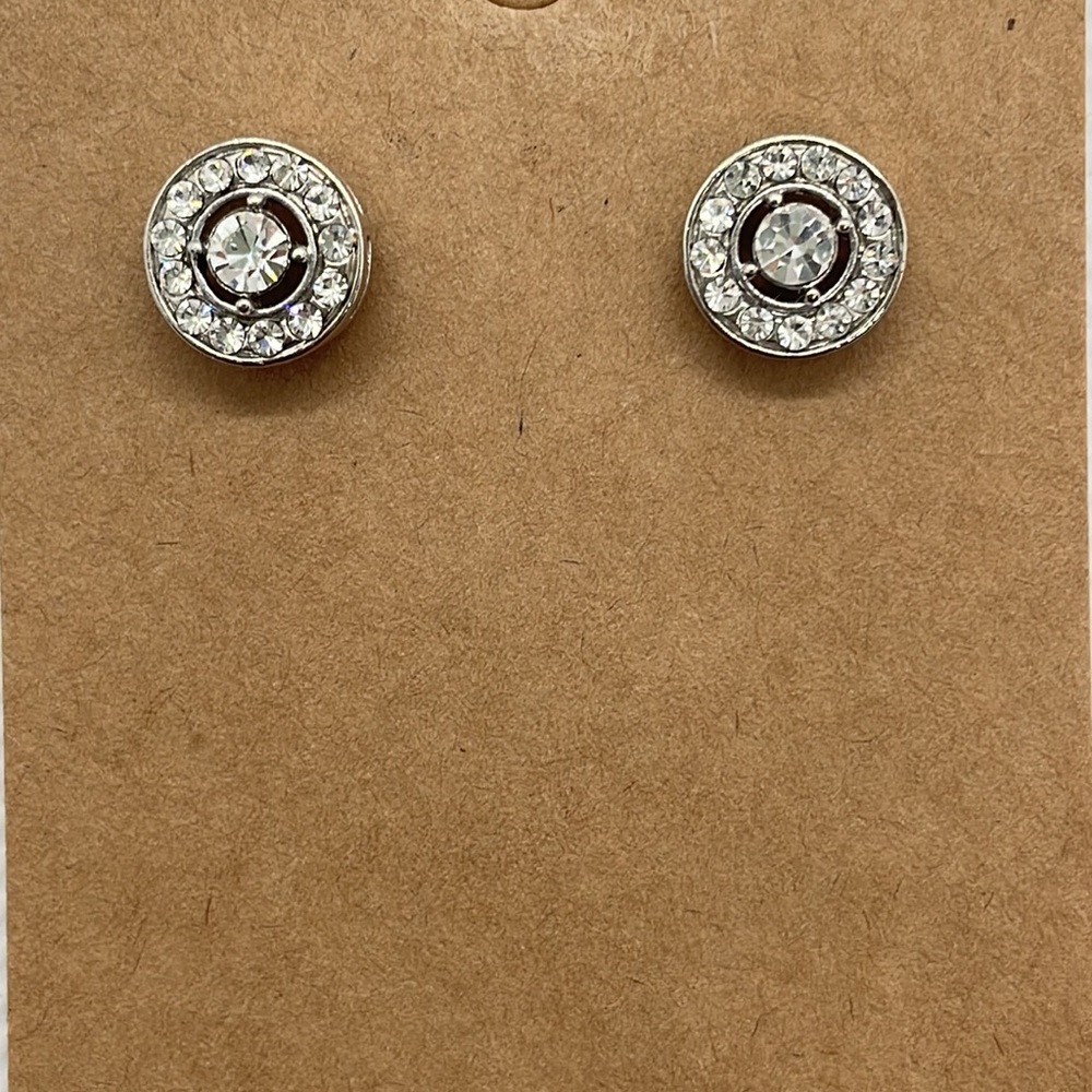Rhinestone earrings - Picture 3 of 5